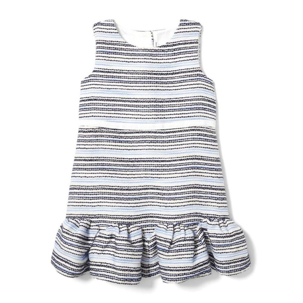 Janie and Jack Bouclé Ruffle Hem Dress, 6 - NWT